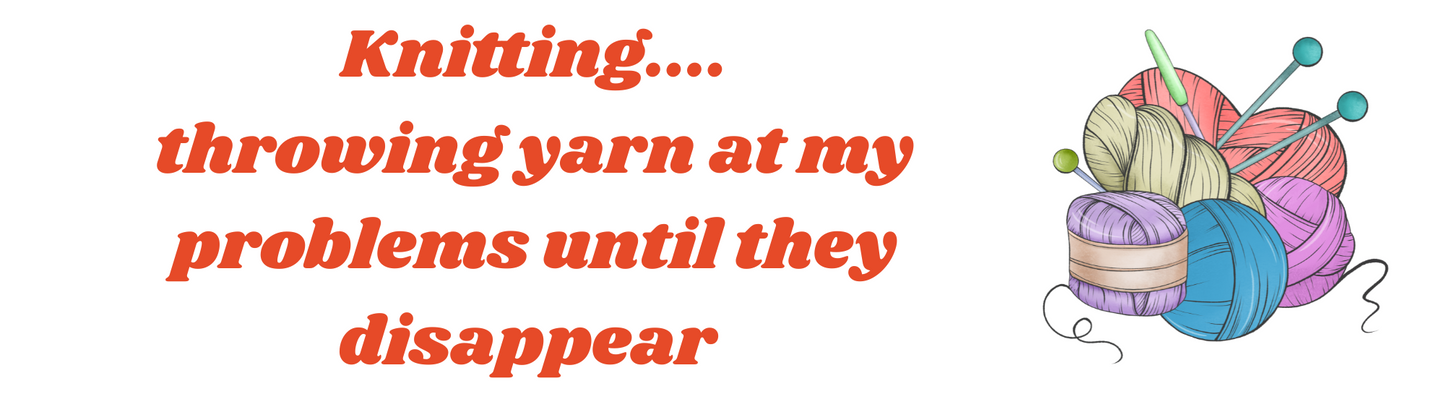 Knitting: Throwing yarn at problems Sticker