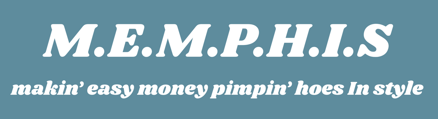 MEMPHIS Acronym Sticker