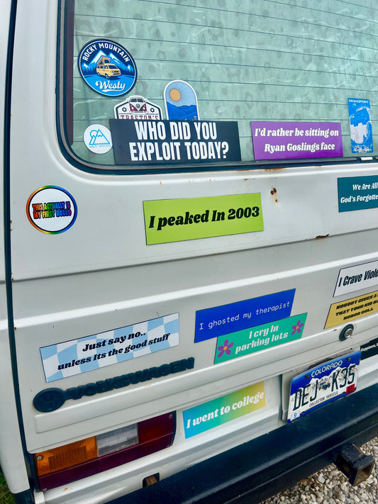 I peaked in 2003 Sticker