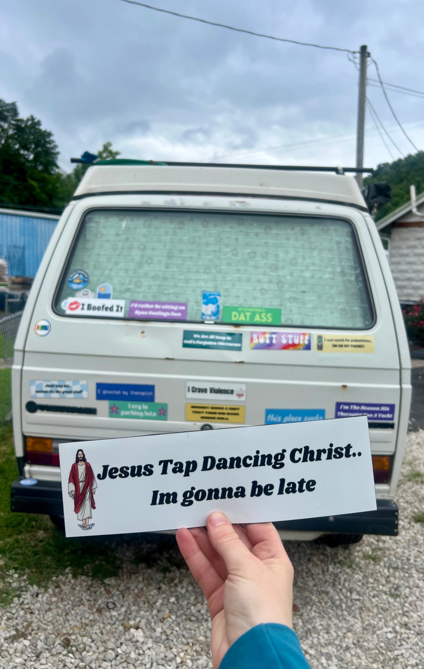 Jesus Tap Dancing Christ Sticker