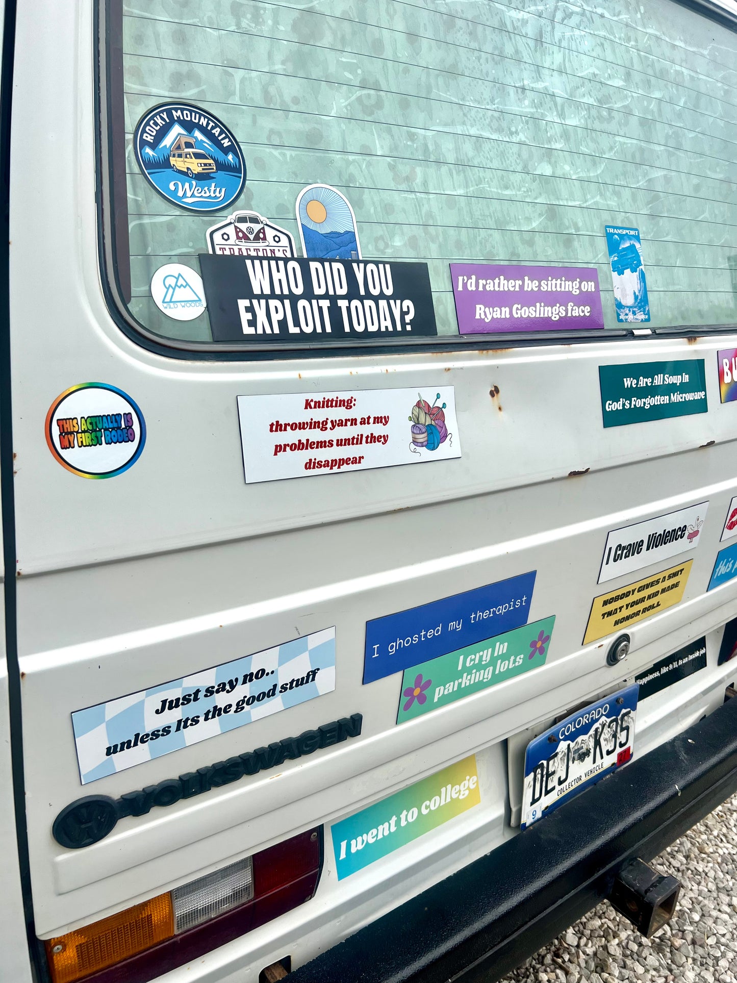 Knitting: Throwing yarn at problems Sticker