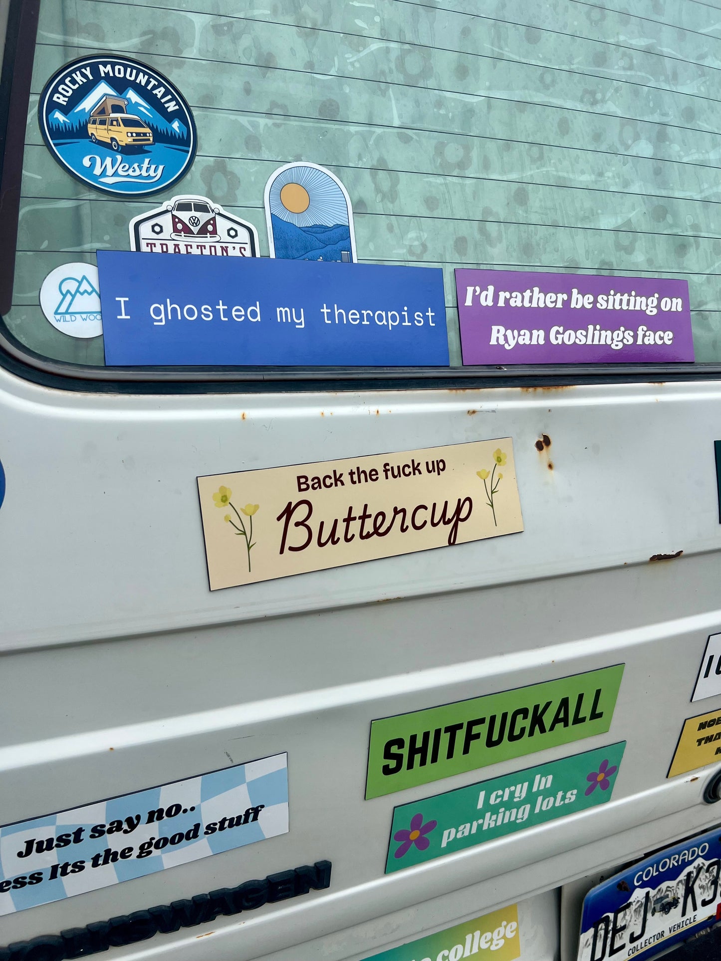 Back the Fuck Up, Buttercup Sticker