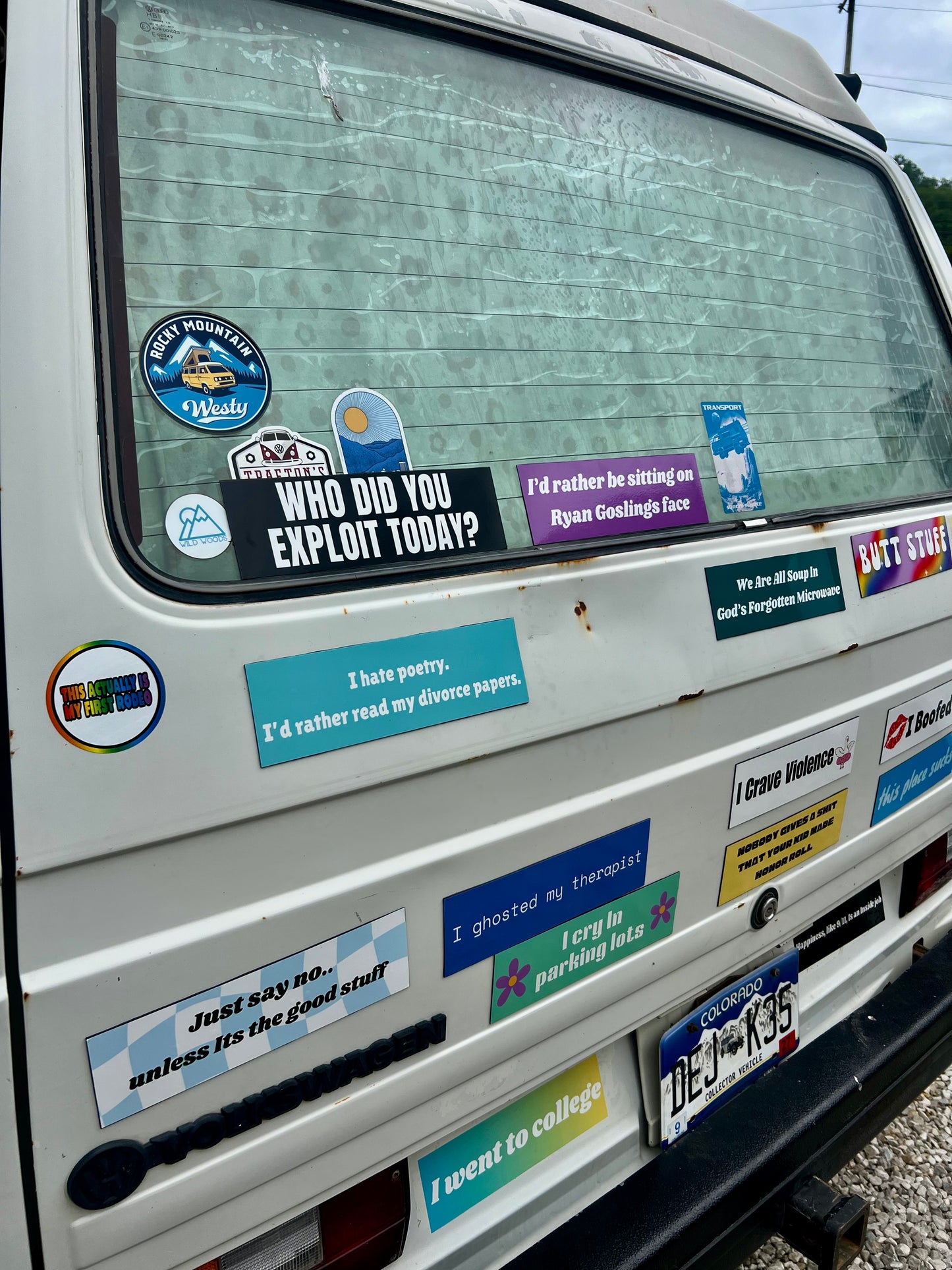 Who did you exploit today? Sticker