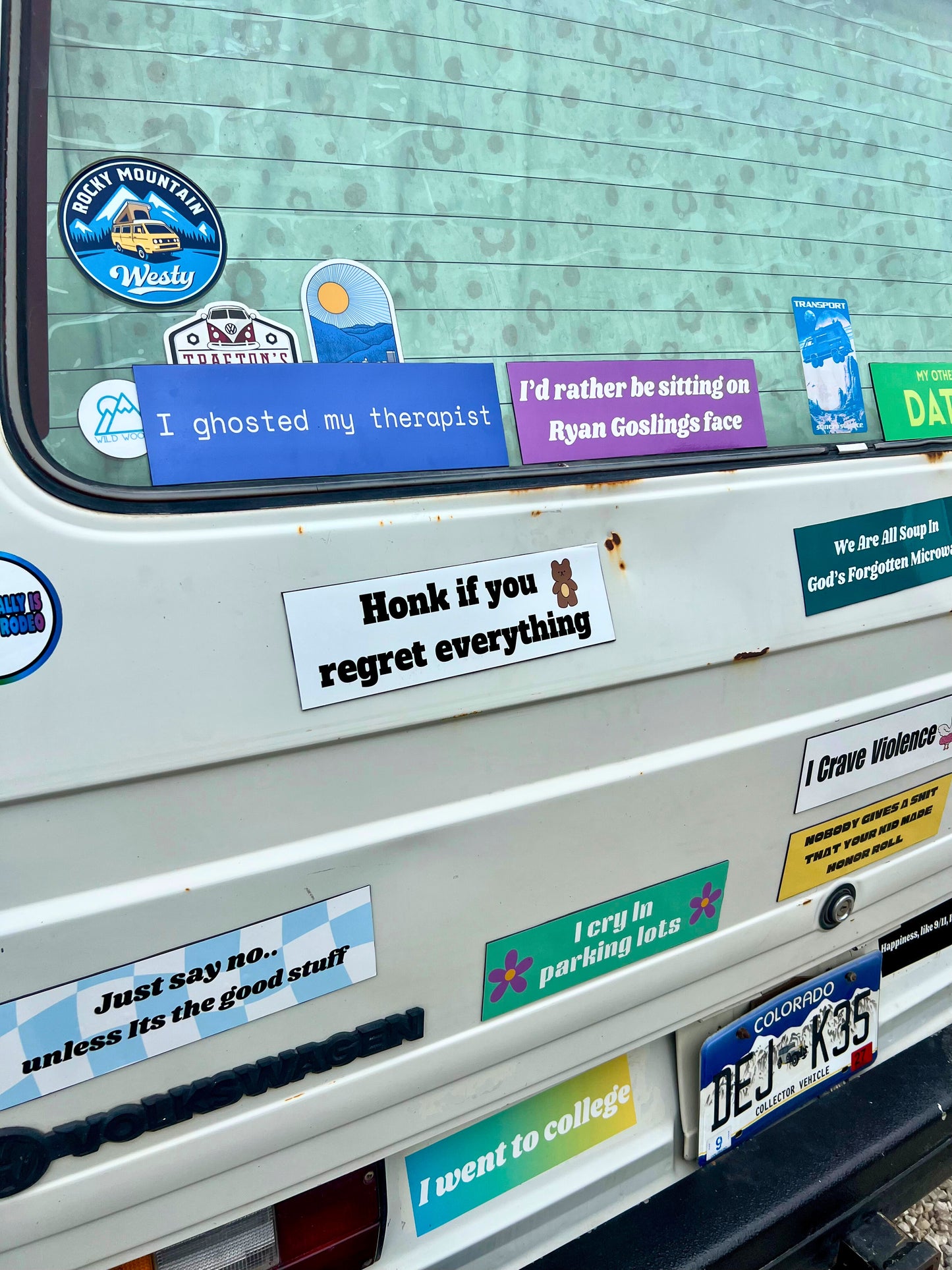 Honk if You Regret Everything Sticker