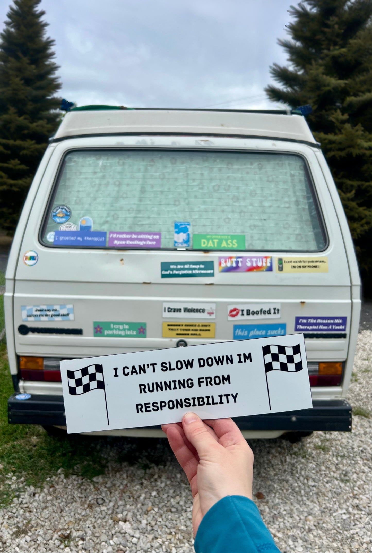 Running From Responsibility Sticker