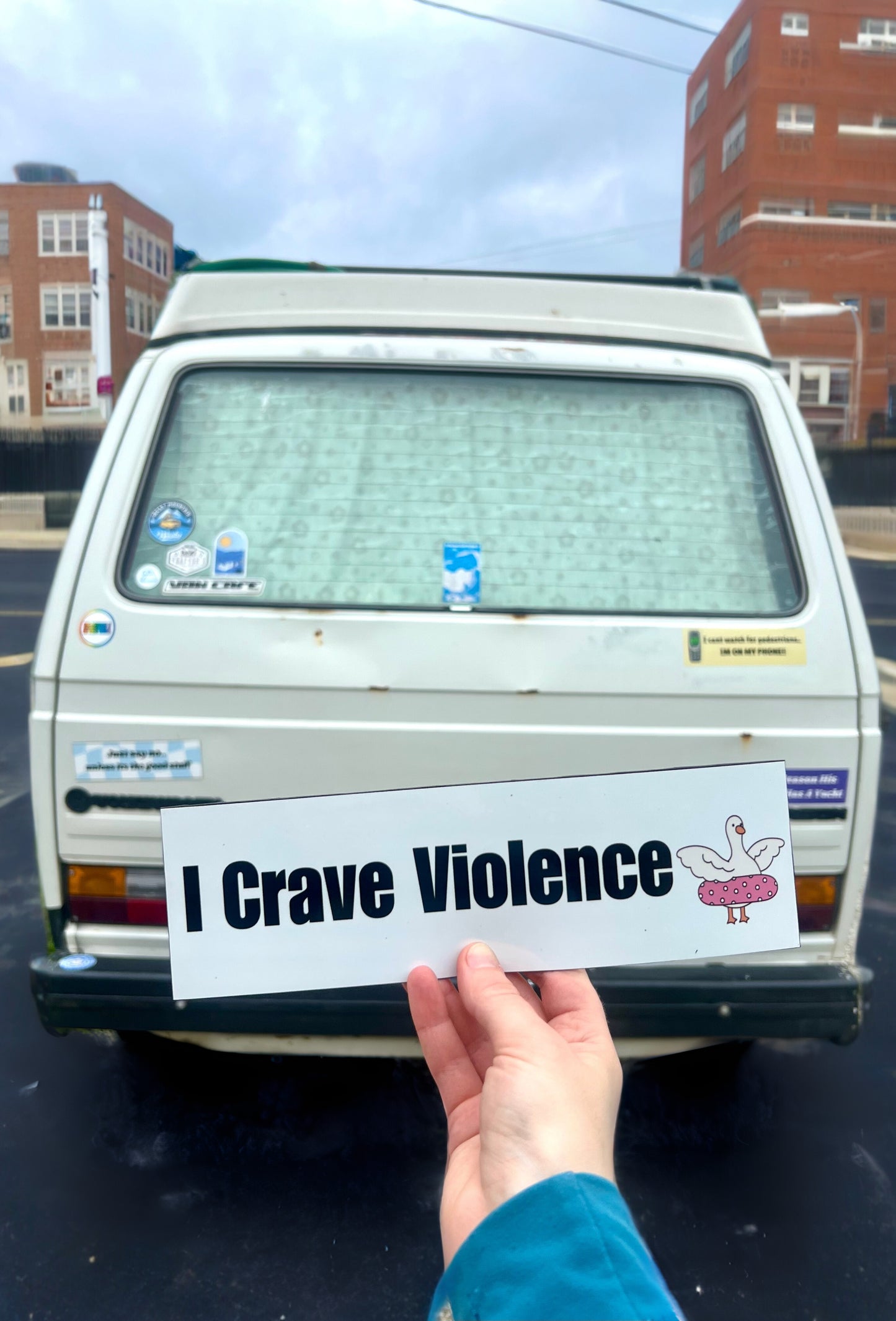 I Crave Violence- Goose Sticker