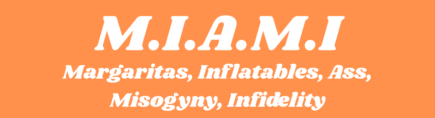 MIAMI Acronym Sticker