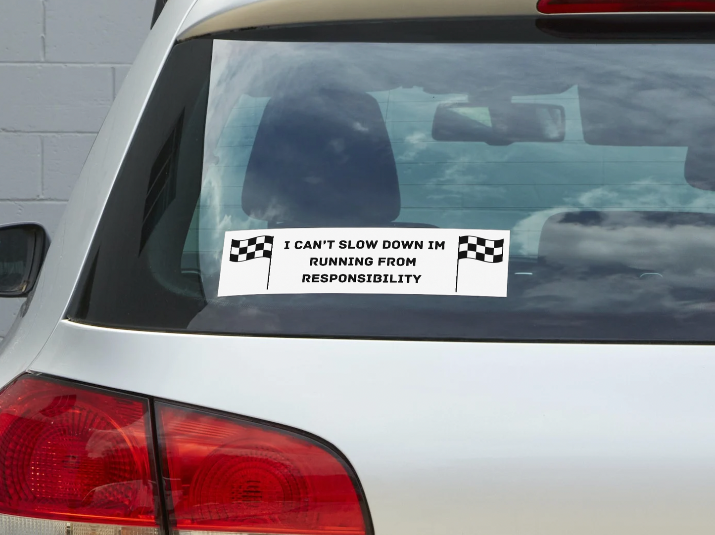 Running From Responsibility Sticker