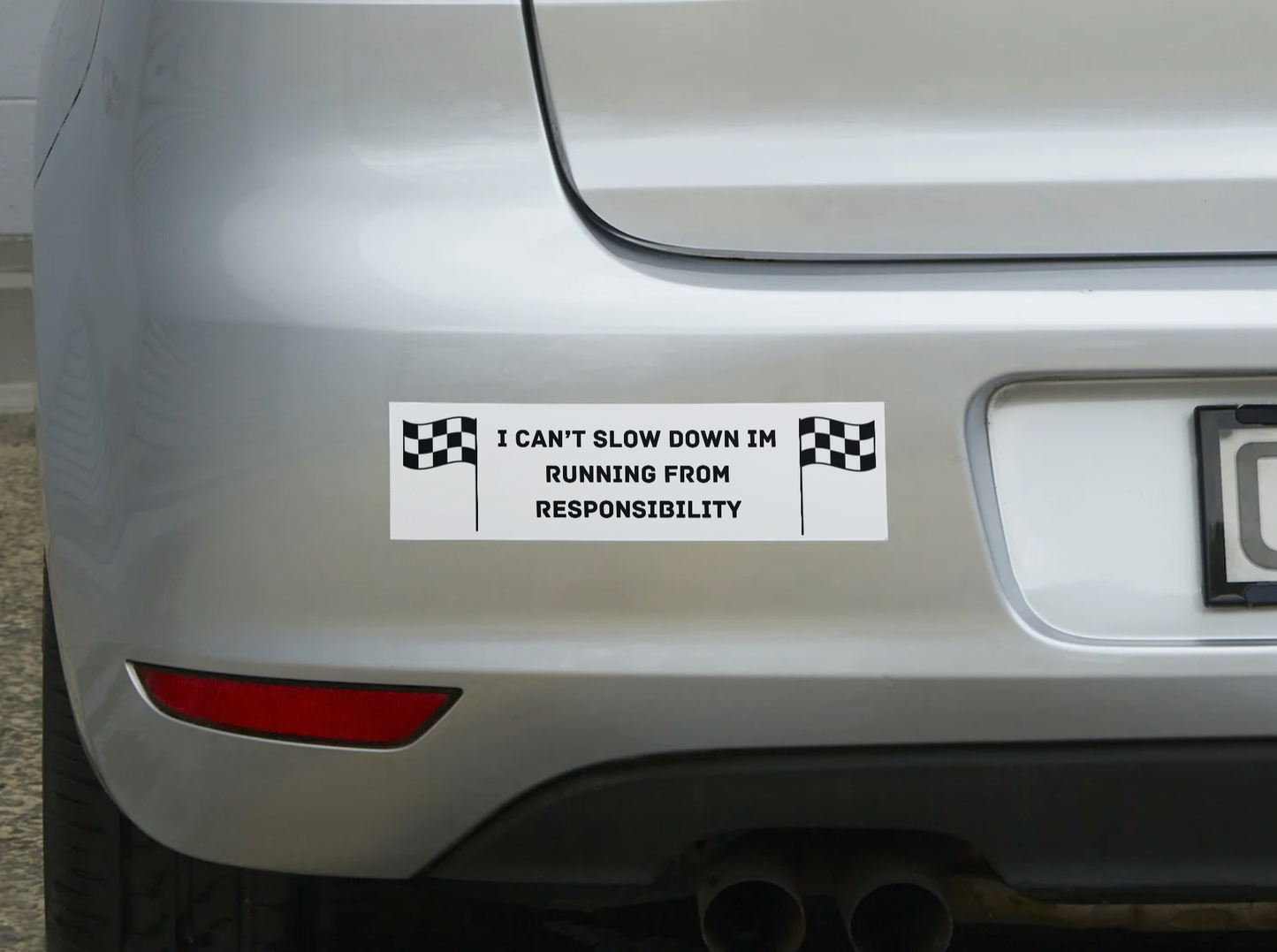 Running From Responsibility Sticker