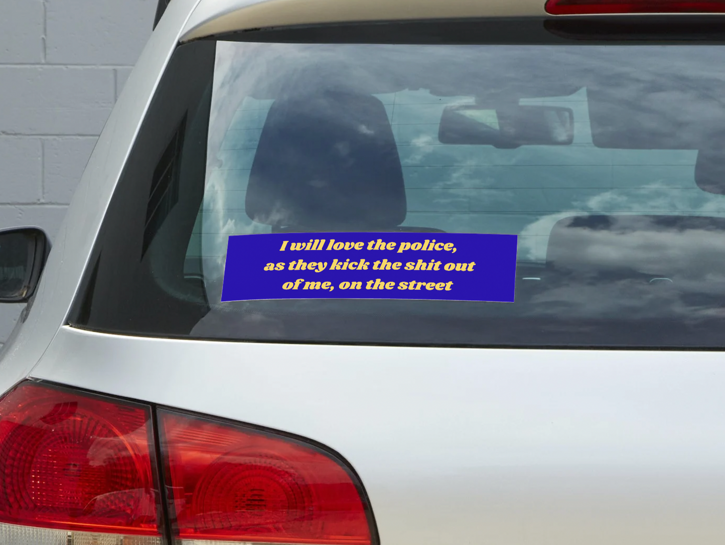 I Will Love The Police... Sticker