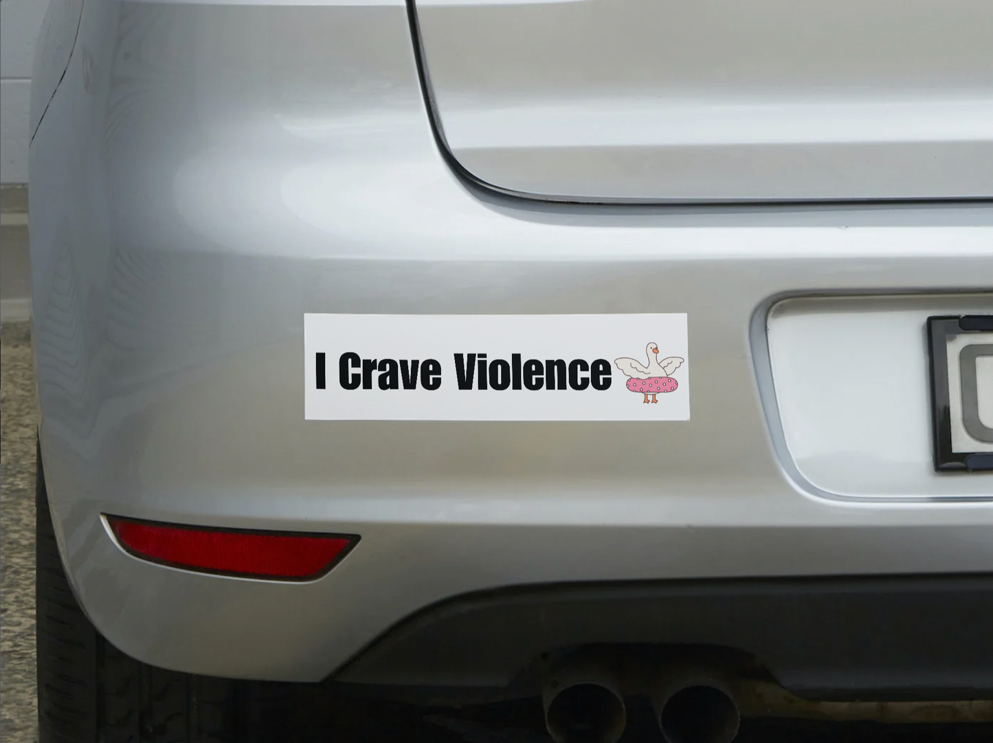 I Crave Violence- Goose Sticker
