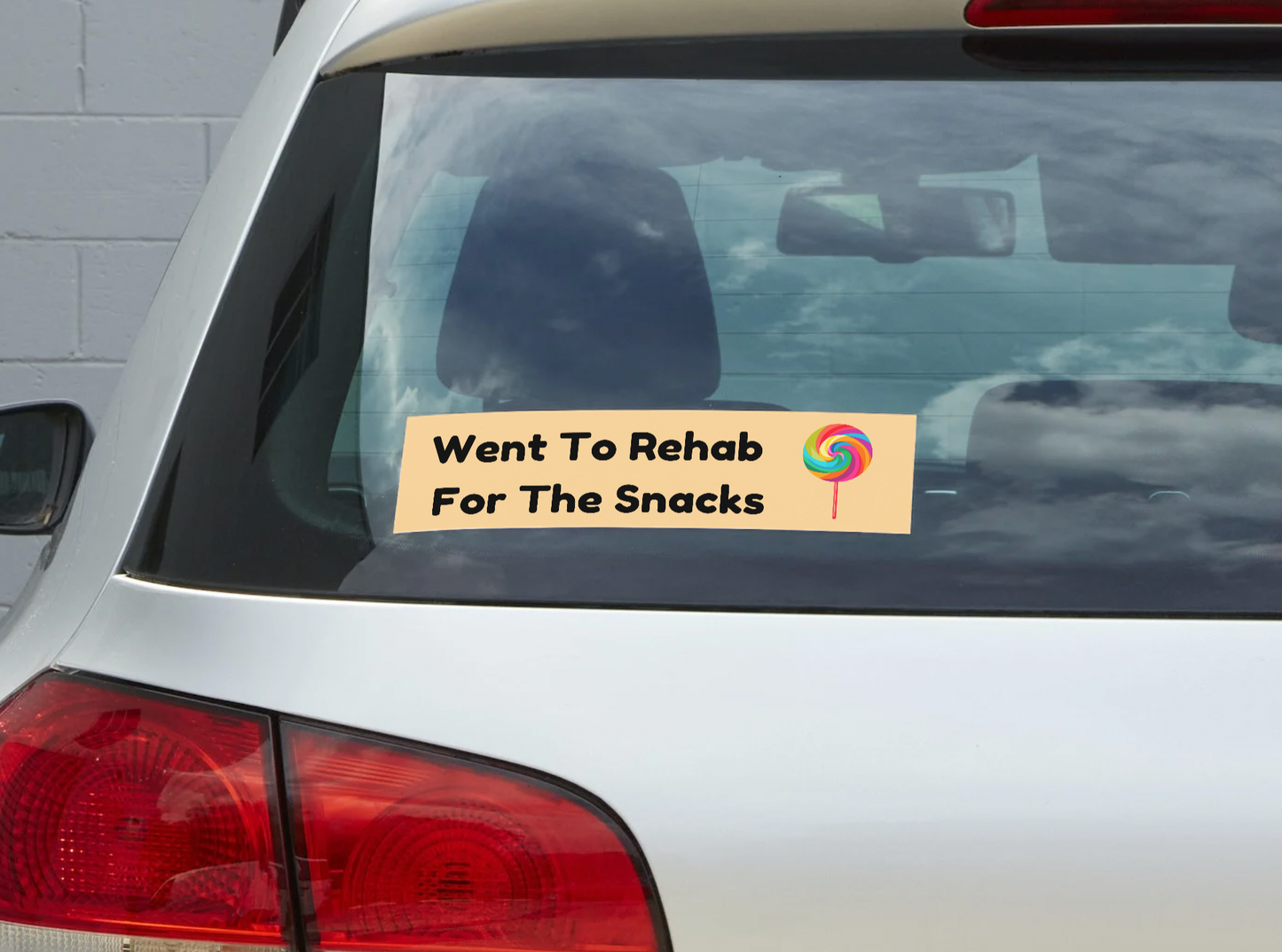 Went to Rehab For the Snacks Sticker