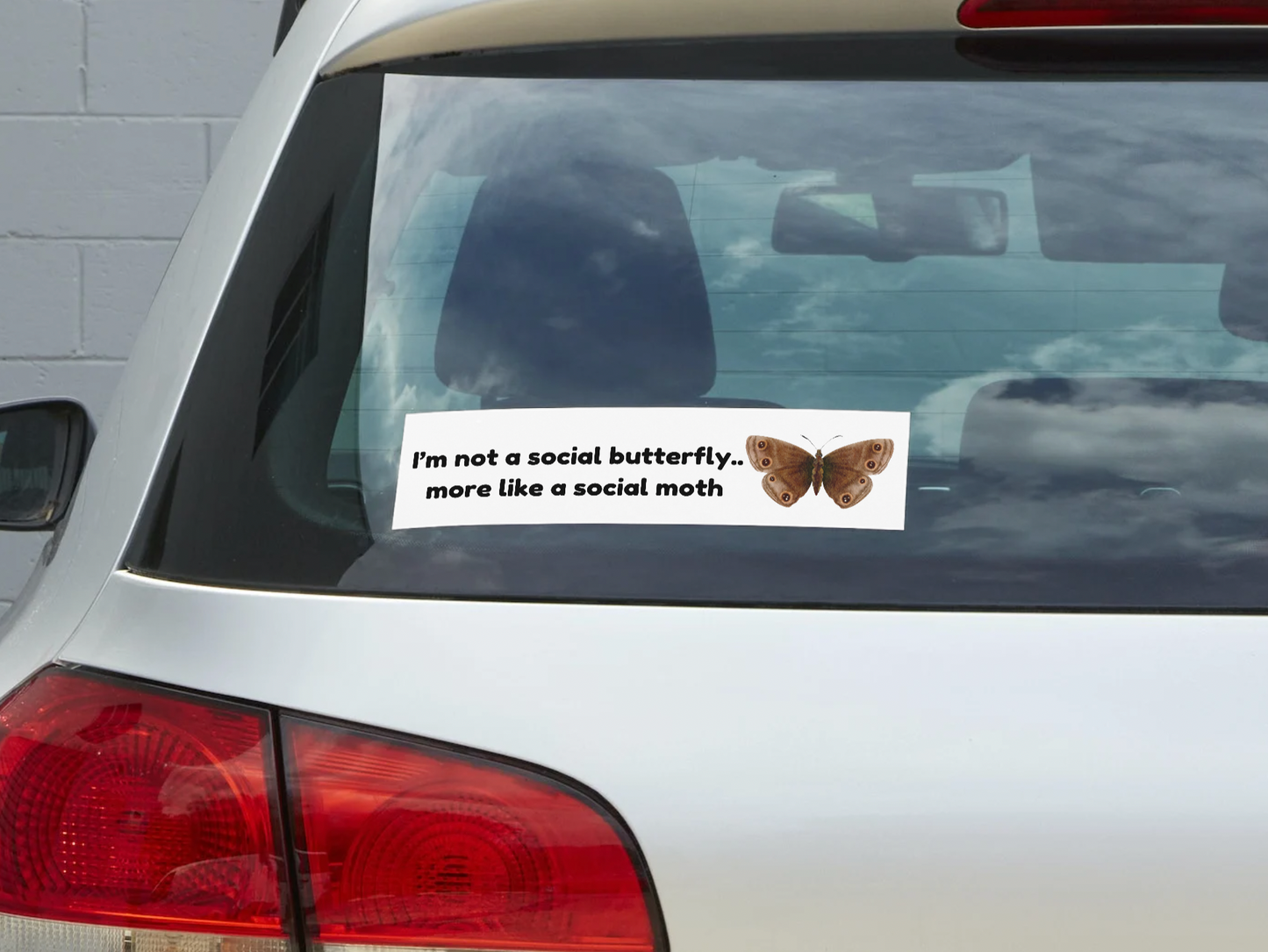 I'm Not A Social Butterfly, More Like A Social Moth Sticker