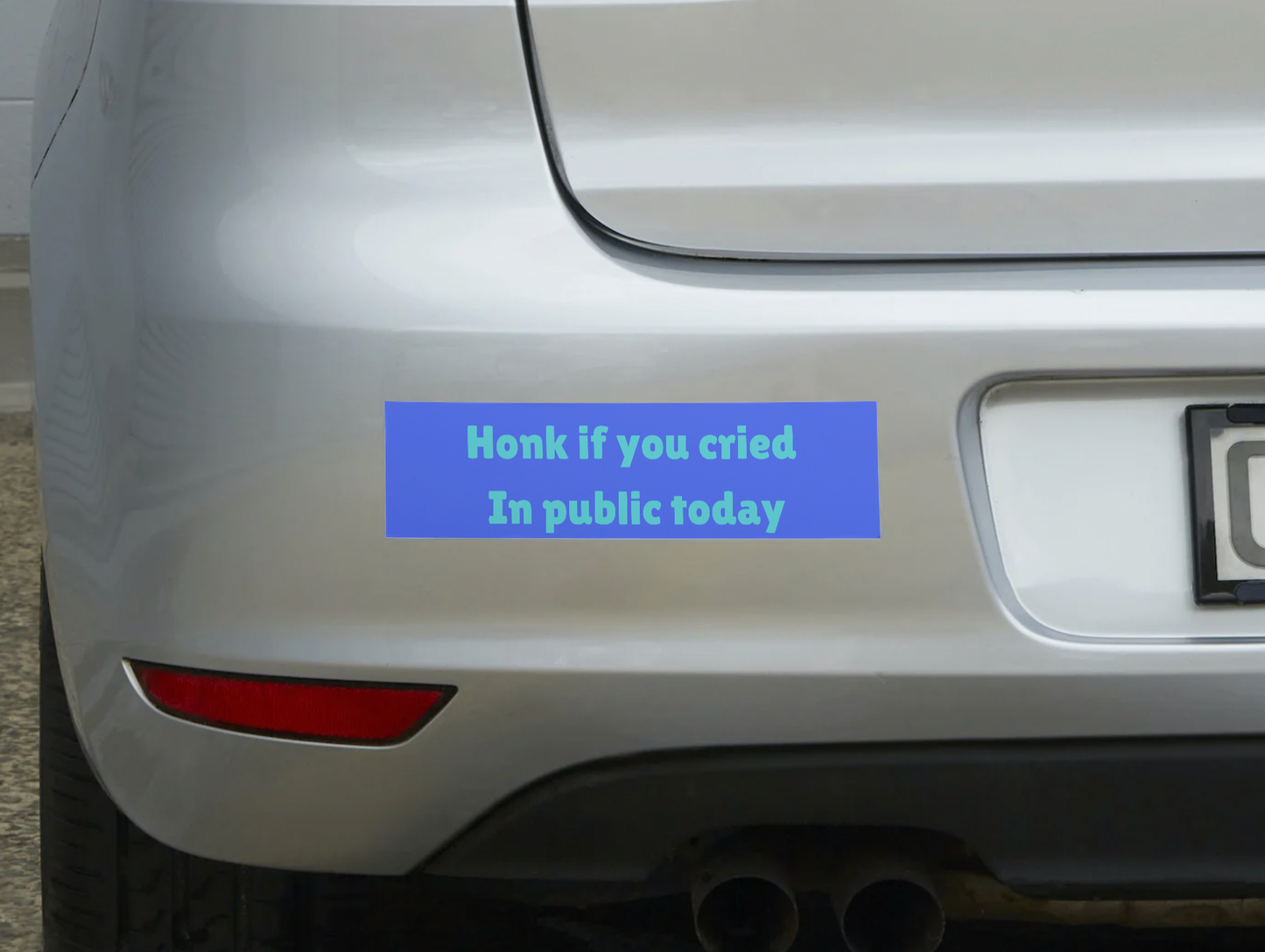 Honk If You Cried In Public Today Sticker