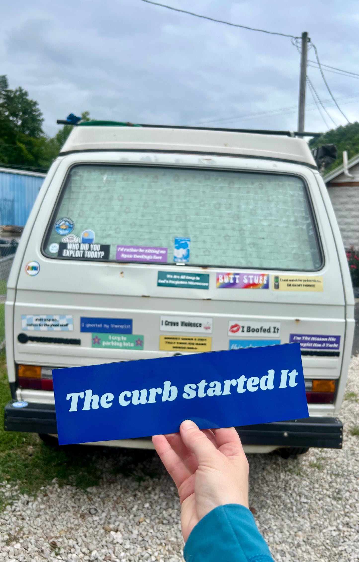 The Curb Started It Sticker