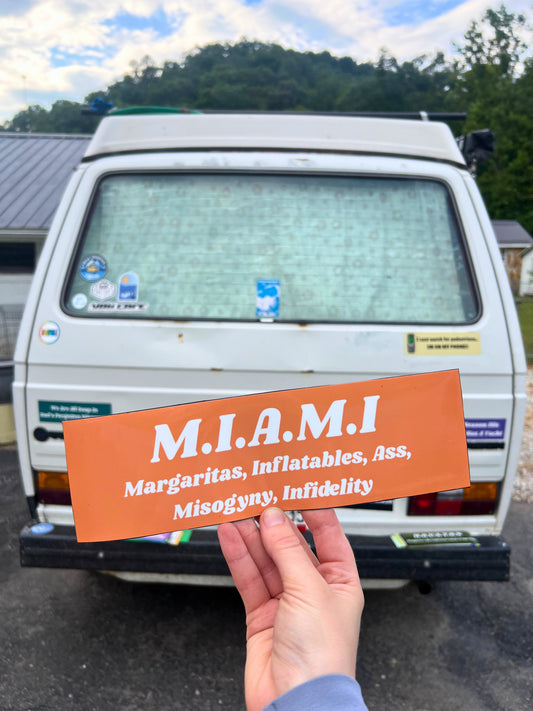 MIAMI Acronym Sticker