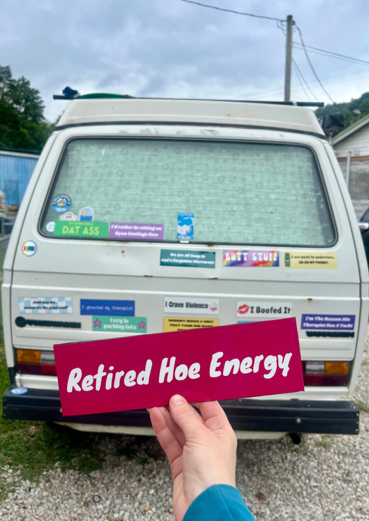 Retired Hoe energy Sticker