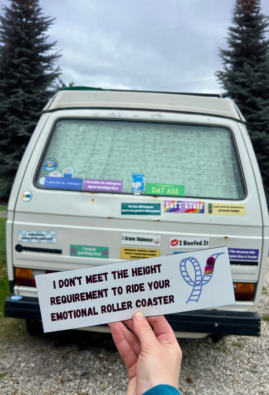 Emotional Rollercoaster Sticker
