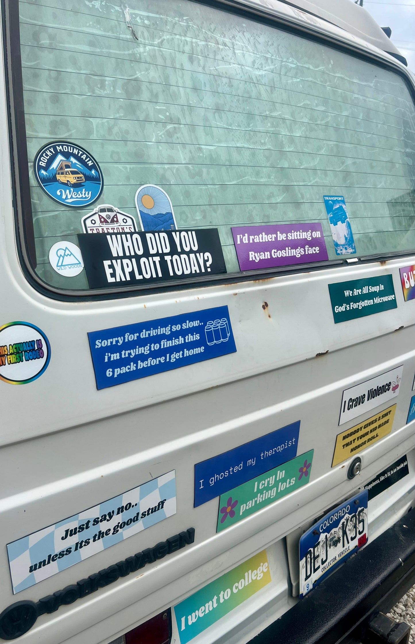 Sorry I'm Driving So Slow.. 6 Pack Sticker