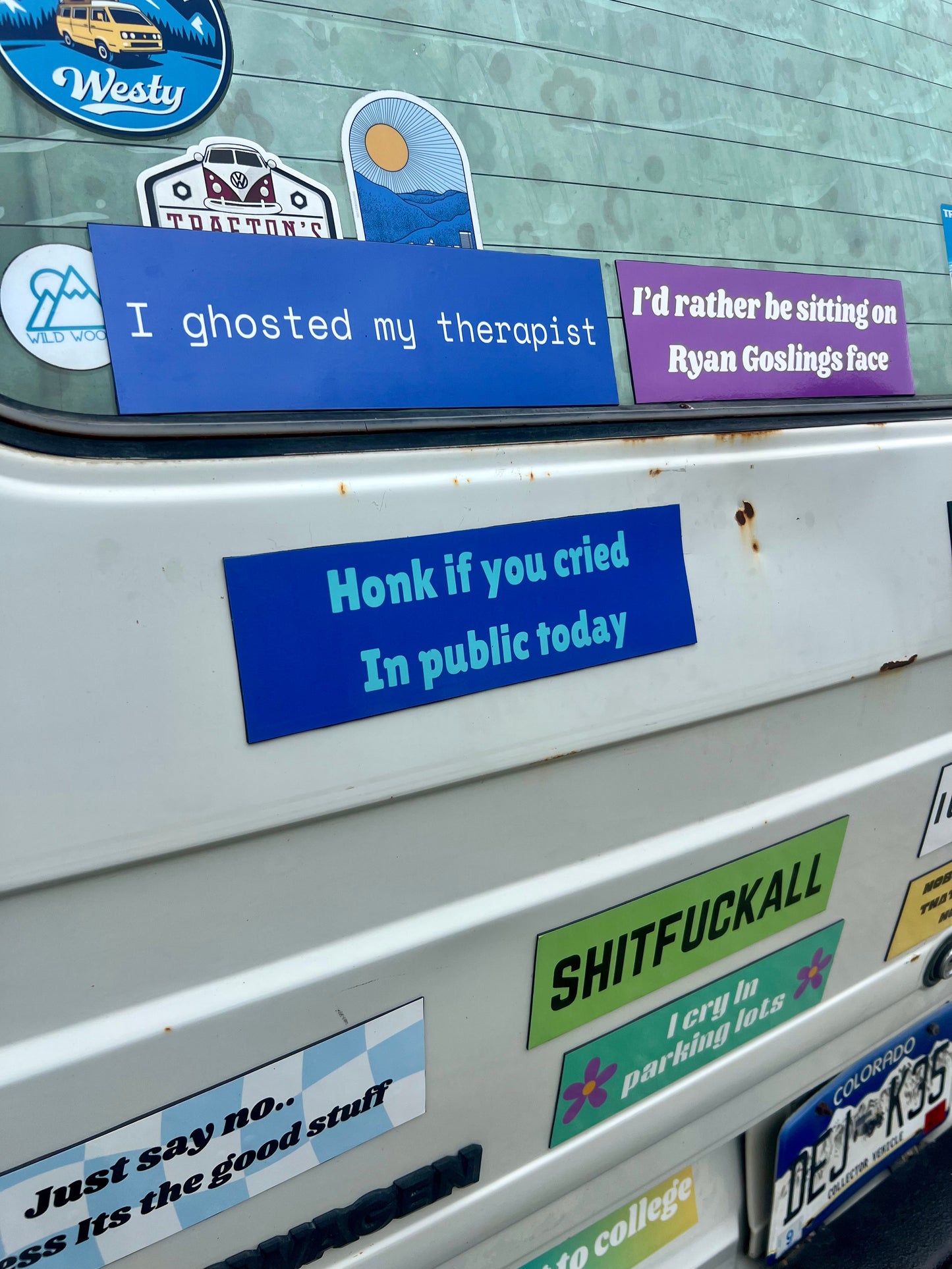 Honk If You Cried In Public Today Sticker