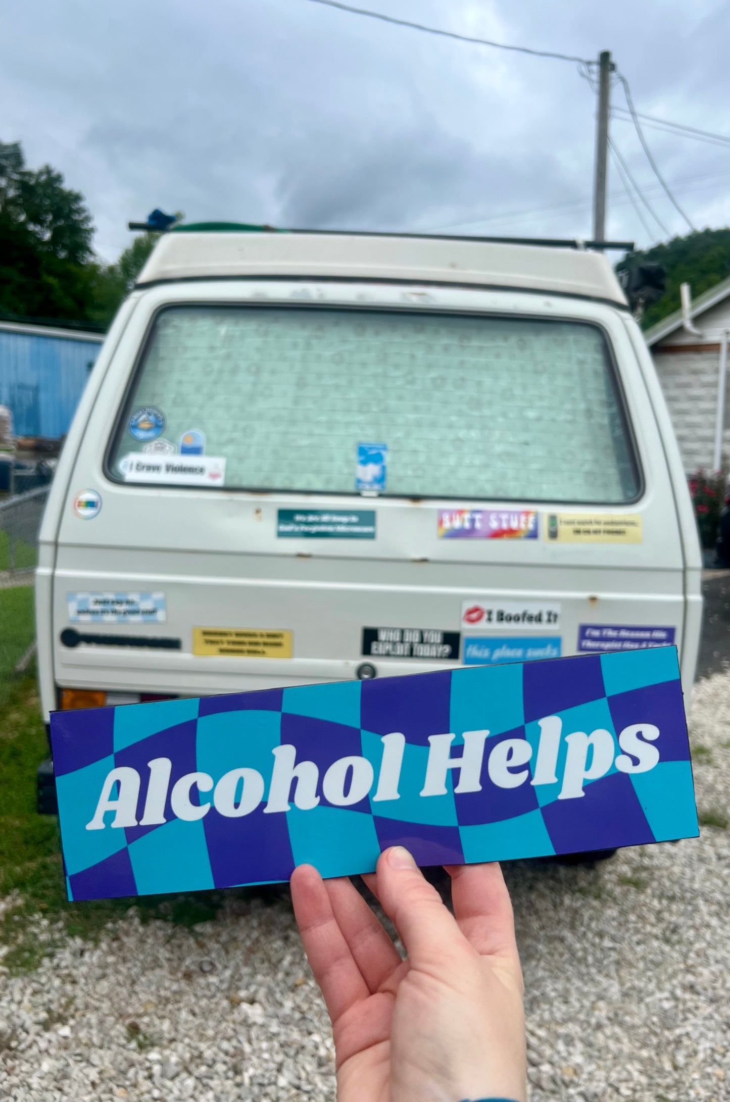 Alcohol Helps Sticker
